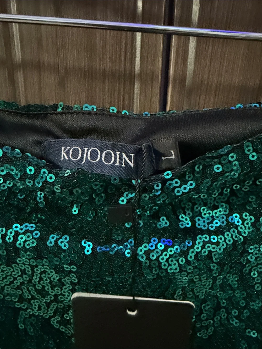 Green Sequin Mini‎ Skirt with Front Exposed Zip